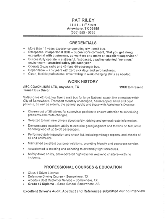Excellent resume examples free